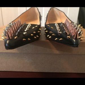 Christian Louboutin Goldoflat flat Napa shiny